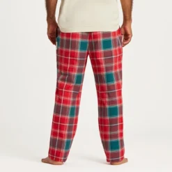 One Family Clothing 24 One Family Clothing -One Family Clothing Mens Holiday Red Plaid Classic Sleep Pant 80632 2 lg
