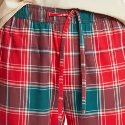 Men's Holiday Red Plaid Classic Sleep Pant -One Family Clothing Mens Holiday Red Plaid Classic Sleep Pant 80632 3 lg