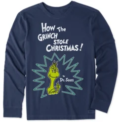 Men's How The Grinch Stole Christmas! Long Sleeve Crusher Tee