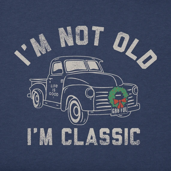 Men's I'm Classic Wreath Truck Long Sleeve Crusher Tee 2 Men's I'm Classic Wreath Truck Long Sleeve Crusher Tee - Image 2