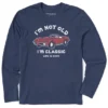 Men's I'm Not Old Sports Car Long Sleeve Crusher Tee