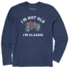 Men's Im Not Old Classic Tractor Long Sleeve Crusher Tee