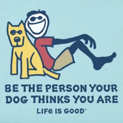 Men's Jake And Rocket Be The PersonCrusher Tee 3 Men's Jake And Rocket Be The PersonCrusher Tee -One Family Clothing Mens Jake and Rocket Be The Person Short Sleeve Crusher Tee 119121 2 lg