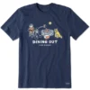 Men's Jake And Rocket Dining OutCrusher Tee