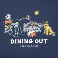 Men's Jake And Rocket Dining OutCrusher Tee -One Family Clothing Mens Jake and Rocket Dining Out Short Sleeve Crusher Tee 77529 2 lg