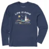 Men's Jake And Rocket Lighthouse Walk Long Sleeve Crusher-LITE Tee