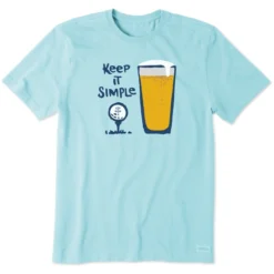 Men's Keep It Simple Golf & BeerCrusher Tee