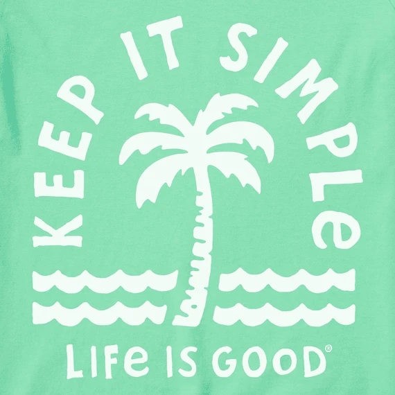 Men's Keep It Simple Palm Long Sleeve Crusher-LITE Tee 2 Men's Keep It Simple Palm Long Sleeve Crusher-LITE Tee - Image 2