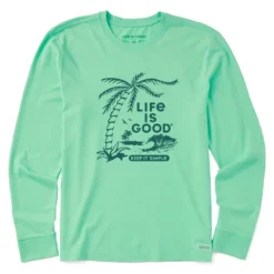 Men's Keep It Simple Palms Long Sleeve Crusher Tee