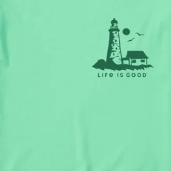 Men's LIG Lighthouse Long Sleeve Crusher-LITE Tee -One Family Clothing Mens LIG Lighthouse Long Sleeve CrusherLITE Tee 110024 3 lg