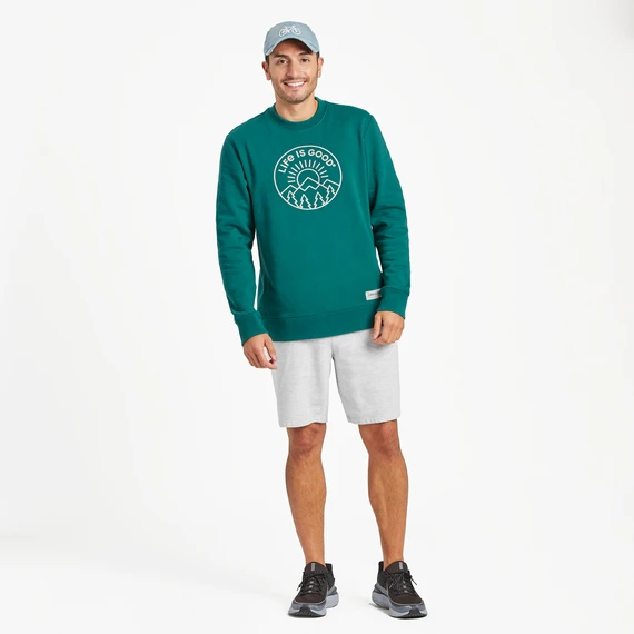 Men's LIG Mountain Sunrise Simply True Fleece Crew 5 Men's LIG Mountain Sunrise Simply True Fleece Crew - Image 5