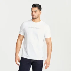 Men's LIG Wordmark HorizontalCrusher Tee -One Family Clothing Mens LIG Wordmark Horizontal Short Sleeve Crusher Tee 73302 3 lg