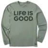 Men's LIG Wordmark Stack Long Sleeve Crusher-LITE Tee
