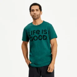 Men's LIG Wordmark Stack Textured Slub Tee