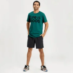 Men's LIG Wordmark Stack Textured Slub Tee -One Family Clothing Mens LIG Wordmark Stack Textured Slub Tee 80649 5 lg