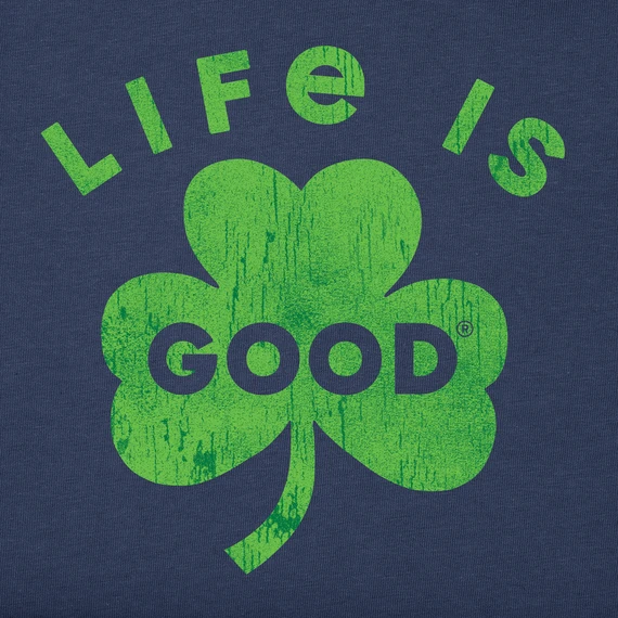 Men's Life Is Good Bold Shamrock Long Sleeve Crusher Tee 2 Men's Life Is Good Bold Shamrock Long Sleeve Crusher Tee - Image 2