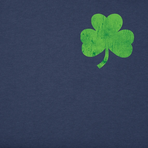 Men's Life Is Good Bold Shamrock Long Sleeve Crusher Tee 3 Men's Life Is Good Bold Shamrock Long Sleeve Crusher Tee - Image 3