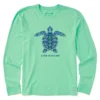 Men's Mandala Turtle Long Sleeve Crusher-LITE Tee