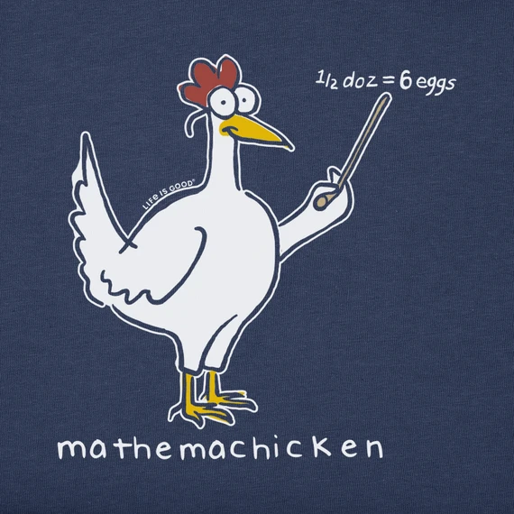 Men's Mathemachicken Long Sleeve Crusher-LITE Tee 2 Men's Mathemachicken Long Sleeve Crusher-LITE Tee - Image 2