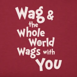 Men's Max Wags With YouCrusher Tee 9 Men's Max Wags With YouCrusher Tee -One Family Clothing Mens Max Wags with You Short Sleeve Crusher Tee 83538 5 lg