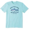 Men's May The Fish Be With YouCrusher Tee