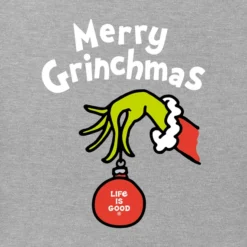 Men's Merry Grinchmas OrnamentCrusher Tee 3 Men's Merry Grinchmas OrnamentCrusher Tee -One Family Clothing Mens Merry Grinchmas Ornament Short Sleeve Crusher Tee 87581 2 lg