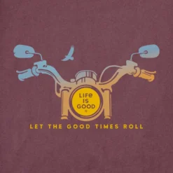 Men's Motorcycle HandlebarsCrusher-LITE Tee -One Family Clothing Mens Motorcycle Handlebars Short Sleeve CrusherLITE Tee 80920 2 lg