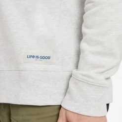 Men's Positive Ballyard Script Simply True Fleece Crew -One Family Clothing Mens Positive Ballyard Script Simply True Fleece Crew 80929 4 lg