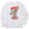Men's Retro Color Max Wags Long Sleeve Crusher Tee