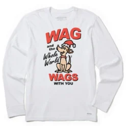 Men's Retro Color Max Wags Long Sleeve Crusher Tee