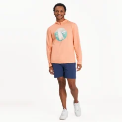 Men's Smooth Sailing Long Sleeve Active Hooded Tee 11 Men's Smooth Sailing Long Sleeve Active Hooded Tee -One Family Clothing Mens Smooth Sailing Long Sleeve Active Hooded Tee 89596 6 lg