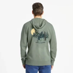 Men's Take It Outside Forest Simply True Fleece Zip Hoodie