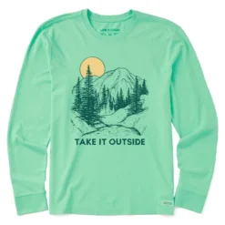 Men's Take It Outside Mountains Long Sleeve Crusher-LITE Tee