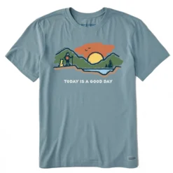 Men's Today Is A Good Day Mountain HikeCrusher Tee