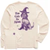 Men's Too Cute To Spook Long Sleeve Crusher Tee