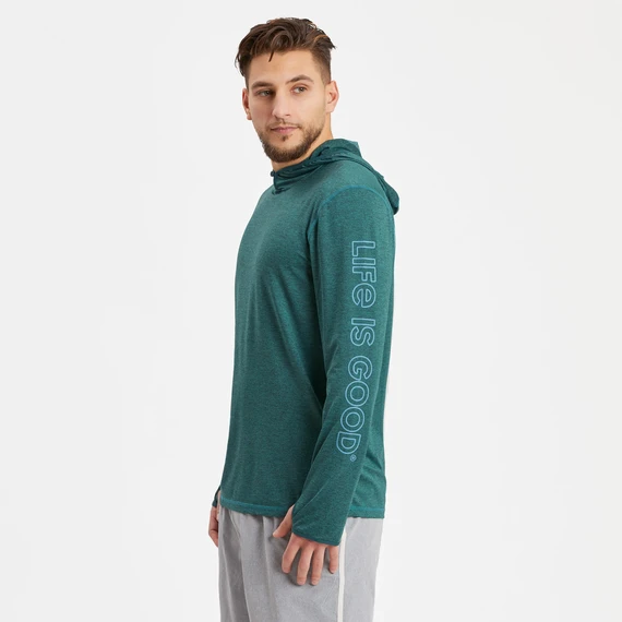 Men's Treeline Vista Active Hooded L/S Tee 3 Men's Treeline Vista Active Hooded L/S Tee - Image 3