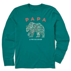 Men's Tribal Papa Bear Long Sleeve Crusher Tee