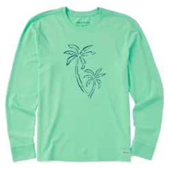 Men's Two Simple Palms Long Sleeve Crusher-LITE Tee