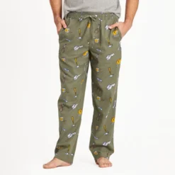 Men's Vintage Tool Pattern Classic Sleep Pant