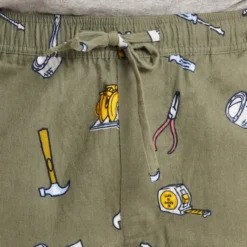 Men's Vintage Tool Pattern Classic Sleep Pant -One Family Clothing Mens Vintage Tool Pattern Classic Sleep Pant 82376 3 lg