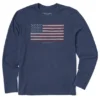 Men's Yankee Doodle Flag Long Sleeve Crusher-LITE Tee