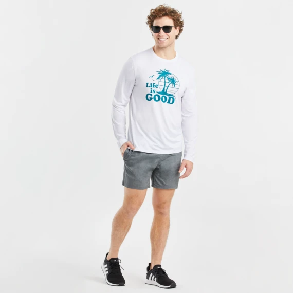 Men's Vintage Palms Long Sleeve Active Tee 4 Men's Vintage Palms Long Sleeve Active Tee - Image 4