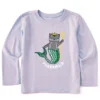 Toddler Purrrmaid Long Sleeve Crusher Tee