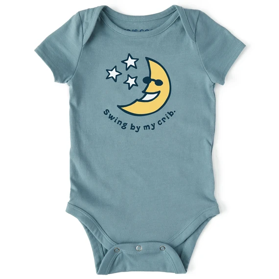 Baby Swing By My Crib Crusher Bodysuit 1 Baby Swing By My Crib Crusher Bodysuit