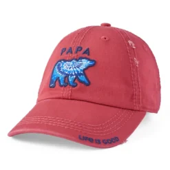 Tie Dye Papa Bear Sunwashed Chill Cap
