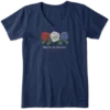 Women's America The Beautiful Roses Crusher Vee