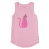 Women's Ancient Cat Sleeveless High-Low Crusher-LITE Tank