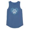 Women's Animal Heart Sleeveless High-Low Crusher-LITE Tank