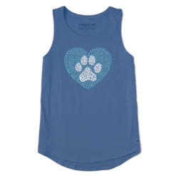 Women's Animal Heart Sleeveless High-Low Crusher-LITE Tank