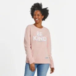 Women's Be Kind Spectrum Simply True Fleece Crew
